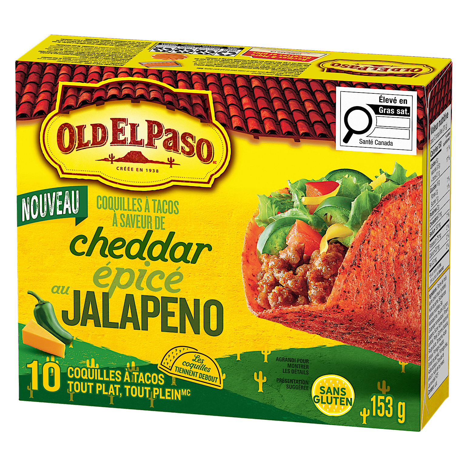 Spicy JALAPEÑO Cheddar Flavoured Taco Shells